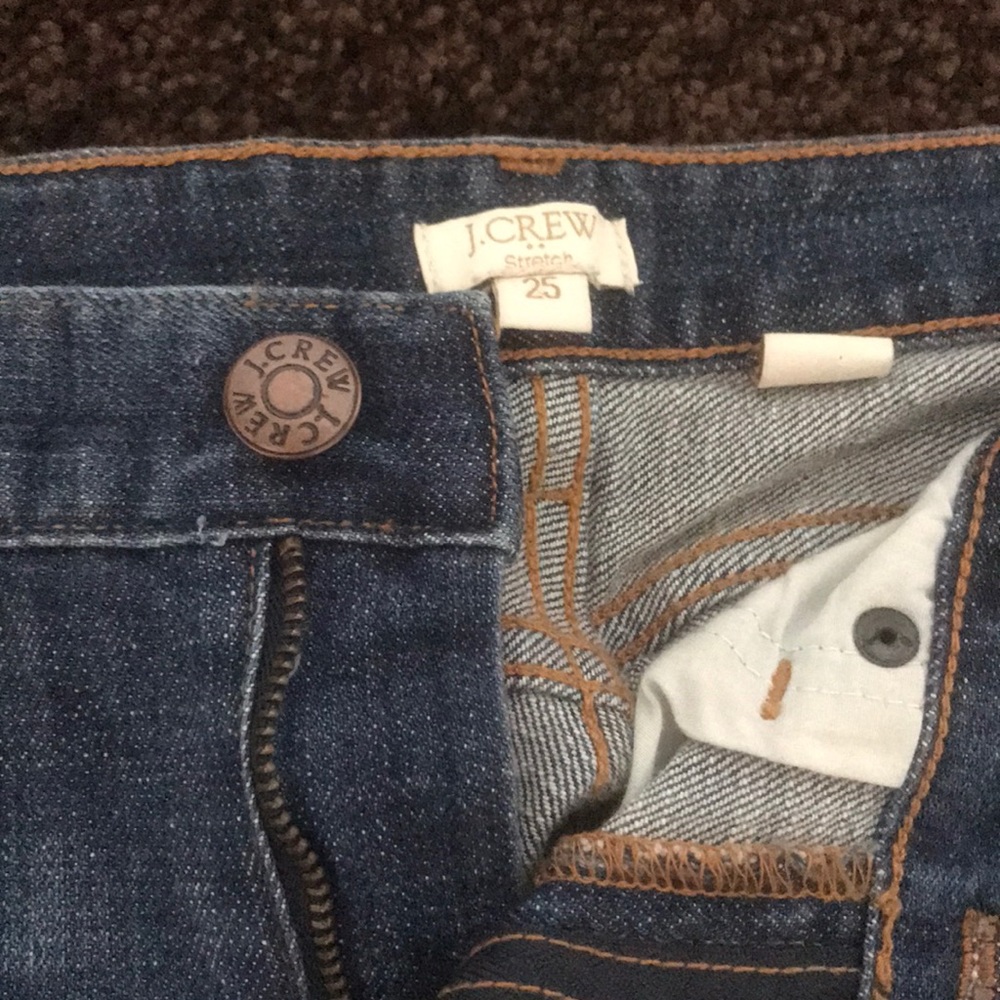 Size 25 j crew jeans